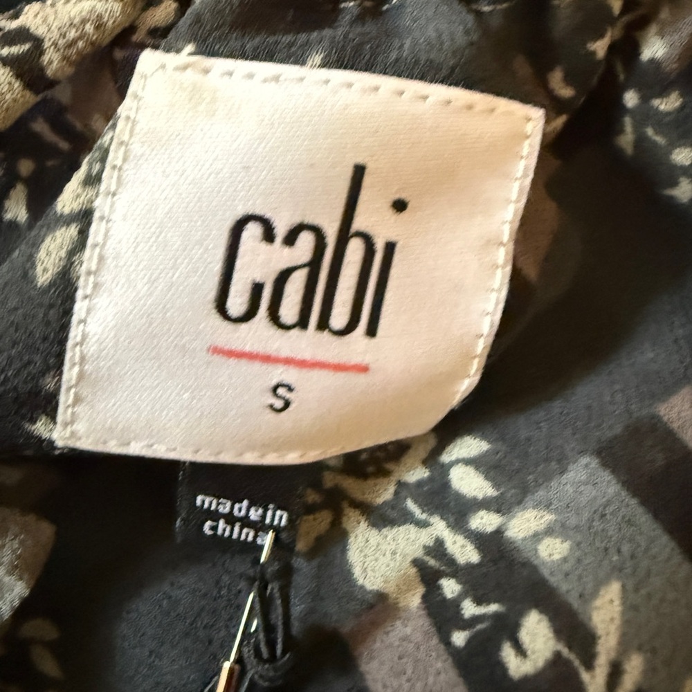 Cabi Trellis Top. Gray Patterned Sleeveless Top - image 4